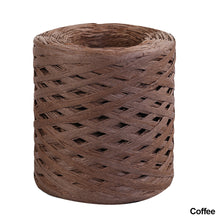 Load image into Gallery viewer, 200m/roll Hand-knitted Lafite Raffia Straw Paper Yarn Rope Baking Packaging Strap Rope Crocheting Summer Hat Bags Weaving Yarn

