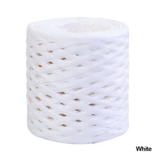 Load image into Gallery viewer, 200m/roll Hand-knitted Lafite Raffia Straw Paper Yarn Rope Baking Packaging Strap Rope Crocheting Summer Hat Bags Weaving Yarn
