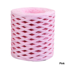 Load image into Gallery viewer, 200m/roll Hand-knitted Lafite Raffia Straw Paper Yarn Rope Baking Packaging Strap Rope Crocheting Summer Hat Bags Weaving Yarn
