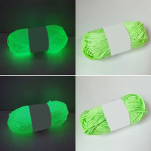 Load image into Gallery viewer, 50g/roll 50m/roll Hallween Decoration Yarn Glow in Dark Luminous Knitting Yarn Hand Knitting Chunky Yarn Tapestry Carpet Material Yarn
