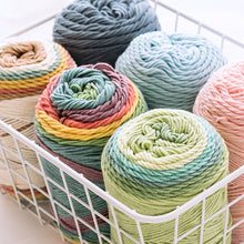 Load image into Gallery viewer, 100g/roll 193m Rainbow Segment Dyed 5arn 5 Strand Wool DIY Handmade Knitted Baby Sweater Hat Scarf Yarn Crochet Yarn
