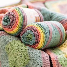 Load image into Gallery viewer, 100g/roll 193m Rainbow Segment Dyed 5arn 5 Strand Wool DIY Handmade Knitted Baby Sweater Hat Scarf Yarn Crochet Yarn
