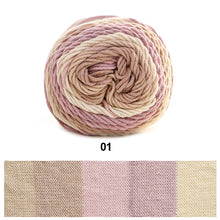 Load image into Gallery viewer, 100g/roll 193m Rainbow Segment Dyed 5arn 5 Strand Wool DIY Handmade Knitted Baby Sweater Hat Scarf Yarn Crochet Yarn
