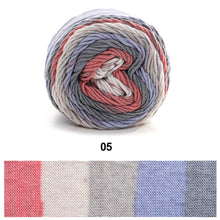 Load image into Gallery viewer, 100g/roll 193m Rainbow Segment Dyed 5arn 5 Strand Wool DIY Handmade Knitted Baby Sweater Hat Scarf Yarn Crochet Yarn
