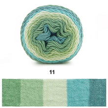 Load image into Gallery viewer, 100g/roll 193m Rainbow Segment Dyed 5arn 5 Strand Wool DIY Handmade Knitted Baby Sweater Hat Scarf Yarn Crochet Yarn

