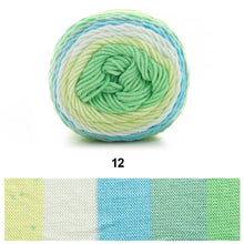 Load image into Gallery viewer, 100g/roll 193m Rainbow Segment Dyed 5arn 5 Strand Wool DIY Handmade Knitted Baby Sweater Hat Scarf Yarn Crochet Yarn
