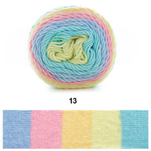 Load image into Gallery viewer, 100g/roll 193m Rainbow Segment Dyed 5arn 5 Strand Wool DIY Handmade Knitted Baby Sweater Hat Scarf Yarn Crochet Yarn
