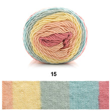 Load image into Gallery viewer, 100g/roll 193m Rainbow Segment Dyed 5arn 5 Strand Wool DIY Handmade Knitted Baby Sweater Hat Scarf Yarn Crochet Yarn
