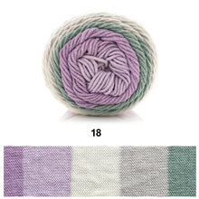 Load image into Gallery viewer, 100g/roll 193m Rainbow Segment Dyed 5arn 5 Strand Wool DIY Handmade Knitted Baby Sweater Hat Scarf Yarn Crochet Yarn
