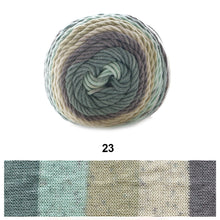 Load image into Gallery viewer, 100g/roll 193m Rainbow Segment Dyed 5arn 5 Strand Wool DIY Handmade Knitted Baby Sweater Hat Scarf Yarn Crochet Yarn
