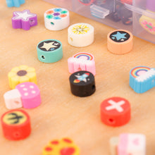 Load image into Gallery viewer, 20pcs Animal Fruit Flower Polymer Clay Beads Kids Jewelry DIY Making Bracelet Necklace Spaced Accessories
