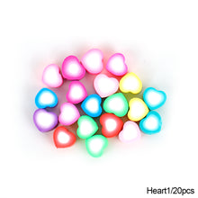 Load image into Gallery viewer, 20pcs Animal Fruit Flower Polymer Clay Beads Kids Jewelry DIY Making Bracelet Necklace Spaced Accessories
