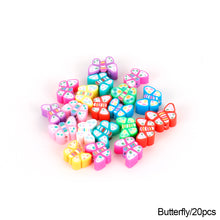 Load image into Gallery viewer, 20pcs Animal Fruit Flower Polymer Clay Beads Kids Jewelry DIY Making Bracelet Necklace Spaced Accessories
