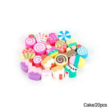Load image into Gallery viewer, 20pcs Animal Fruit Flower Polymer Clay Beads Kids Jewelry DIY Making Bracelet Necklace Spaced Accessories
