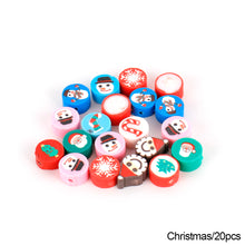Load image into Gallery viewer, 20pcs Animal Fruit Flower Polymer Clay Beads Kids Jewelry DIY Making Bracelet Necklace Spaced Accessories
