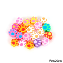 Load image into Gallery viewer, 20pcs Animal Fruit Flower Polymer Clay Beads Kids Jewelry DIY Making Bracelet Necklace Spaced Accessories
