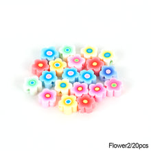 Load image into Gallery viewer, 20pcs Animal Fruit Flower Polymer Clay Beads Kids Jewelry DIY Making Bracelet Necklace Spaced Accessories
