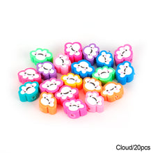 Load image into Gallery viewer, 20pcs Animal Fruit Flower Polymer Clay Beads Kids Jewelry DIY Making Bracelet Necklace Spaced Accessories
