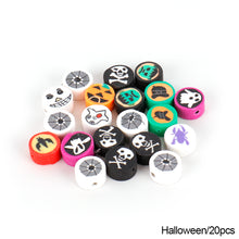 Load image into Gallery viewer, 20pcs Animal Fruit Flower Polymer Clay Beads Kids Jewelry DIY Making Bracelet Necklace Spaced Accessories
