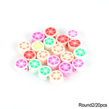 Load image into Gallery viewer, 20pcs Animal Fruit Flower Polymer Clay Beads Kids Jewelry DIY Making Bracelet Necklace Spaced Accessories
