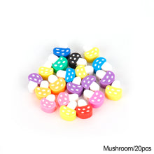 Load image into Gallery viewer, 20pcs Animal Fruit Flower Polymer Clay Beads Kids Jewelry DIY Making Bracelet Necklace Spaced Accessories
