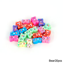 Load image into Gallery viewer, 20pcs Animal Fruit Flower Polymer Clay Beads Kids Jewelry DIY Making Bracelet Necklace Spaced Accessories
