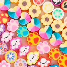 Load image into Gallery viewer, 50pcs Animal Fruit Flower Polymer Clay Beads Kids Jewelry DIY Making Bracelet Necklace Spaced Accessories
