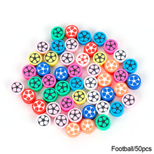 Load image into Gallery viewer, 50pcs Animal Fruit Flower Polymer Clay Beads Kids Jewelry DIY Making Bracelet Necklace Spaced Accessories

