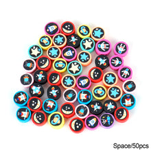 Load image into Gallery viewer, 50pcs Animal Fruit Flower Polymer Clay Beads Kids Jewelry DIY Making Bracelet Necklace Spaced Accessories
