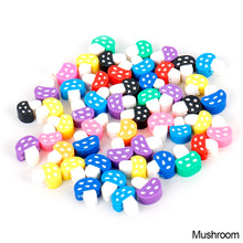 Load image into Gallery viewer, 50pcs Animal Fruit Flower Polymer Clay Beads Kids Jewelry DIY Making Bracelet Necklace Spaced Accessories
