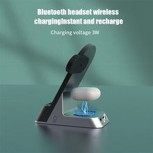 Load image into Gallery viewer, Three-in-one Watch Mobile Phone Wireless Charger Rotatable Storage Mobile Wireless Charger For Android Apple
