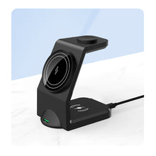 Load image into Gallery viewer, Wireless Charging Three-in-one Fast Charging 15w Suitable For Watch Headset Mobile Phone Digital Magnetic Wireless Charger
