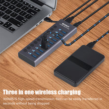 Load image into Gallery viewer, Ten-hole Usb3.0 Expander Hub Docking Station Usb3.0 Hub

