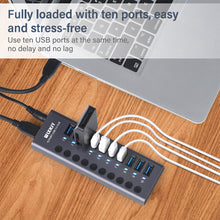 Load image into Gallery viewer, Ten-hole Usb3.0 Expander Hub Docking Station Usb3.0 Hub
