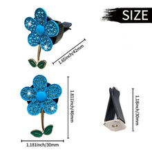 Load image into Gallery viewer, 3Pcs Car Air Freshener Lovely Little Butterfly Ladies' Crystal Flower Perfume Decoration Clip Air Refresher Fragrance
