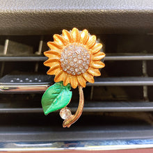 Load image into Gallery viewer, Car Sunflower Decoration Air Freshener In Auto Outlet Perfume Clip Fragrances Diffuser Bling Interior Accessories
