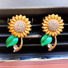 Load image into Gallery viewer, Car Sunflower Decoration Air Freshener In Auto Outlet Perfume Clip Fragrances Diffuser Bling Interior Accessories
