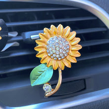 Load image into Gallery viewer, Car Sunflower Decoration Air Freshener In Auto Outlet Perfume Clip Fragrances Diffuser Bling Interior Accessories
