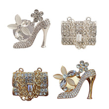 Load image into Gallery viewer, Car Freshener Perfume Diffuser Air Outlet Clip for Girls Rhinestone Bag Diamond Crown Crystal High Heels Accessories Birthday Gift
