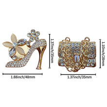 Load image into Gallery viewer, Car Freshener Perfume Diffuser Air Outlet Clip for Girls Rhinestone Bag Diamond Crown Crystal High Heels Accessories Birthday Gift
