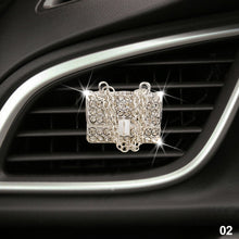 Load image into Gallery viewer, Car Freshener Perfume Diffuser Air Outlet Clip for Girls Rhinestone Bag Diamond Crown Crystal High Heels Accessories Birthday Gift
