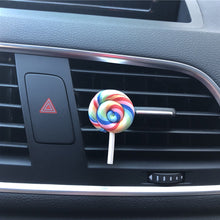 Load image into Gallery viewer, Car Perfume Air Freshener Resin Plastic Colorful Lollipop Model Simulation Rainbow Lollipop Car Interior Accessories
