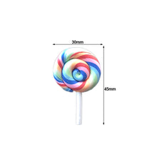 Load image into Gallery viewer, Car Perfume Air Freshener Resin Plastic Colorful Lollipop Model Simulation Rainbow Lollipop Car Interior Accessories

