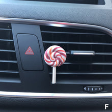 Load image into Gallery viewer, Car Perfume Air Freshener Resin Plastic Colorful Lollipop Model Simulation Rainbow Lollipop Car Interior Accessories
