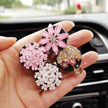 Load image into Gallery viewer, Car Styling Air Freshener Perfume Diamond Flower Deer Crown Cross For Car Air Condition Vent Accrssories
