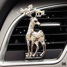 Load image into Gallery viewer, Car Styling Air Freshener Perfume Diamond Flower Deer Crown Cross For Car Air Condition Vent Accrssories
