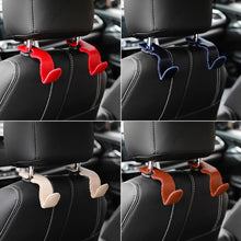 Load image into Gallery viewer, Car Headrest Hooks Hanging PU Leather Storage Holder Purses Auto Fastener Back Seat Organizer Rear Rack
