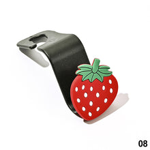 Load image into Gallery viewer, Cartoon Car Hook Rear Seat Back Hanging Hook Automobile Interior Storage Holder Hooks Cute Fruit Animal
