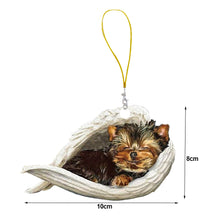 Load image into Gallery viewer, Car Interior Accessories Ornaments Rear Mirror Pendant Sleeping Dog Angel Home Decor Acrylic Hanging Ornaments
