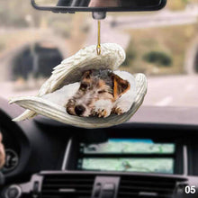 Load image into Gallery viewer, Car Interior Accessories Ornaments Rear Mirror Pendant Sleeping Dog Angel Home Decor Acrylic Hanging Ornaments
